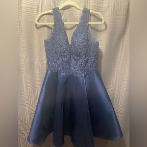 BLUE HOMECOMING DRESS